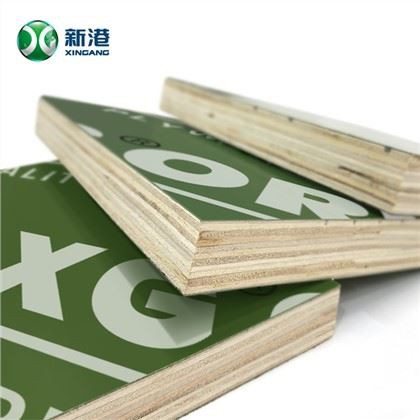 18mm Trung Quốc màu xanh lá cây nhựa PP nhựa dán mặt sản xuất ván ép xây dựng ván ép gỗ cứng
