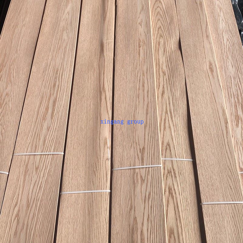 Factory Sales Of Red Oak Veneer Natural Solid Wood Veneer Corrosion-resistant Furniture Decoration Veneer